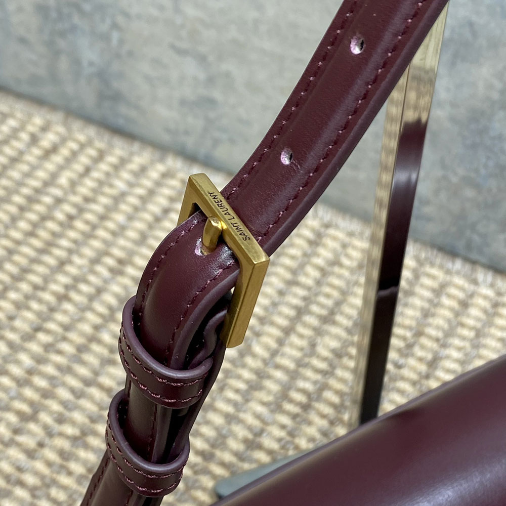 YSL Solferino Medium In Box Saint Laurent in Burgundy 832330 0SX0W 6195: Image 3