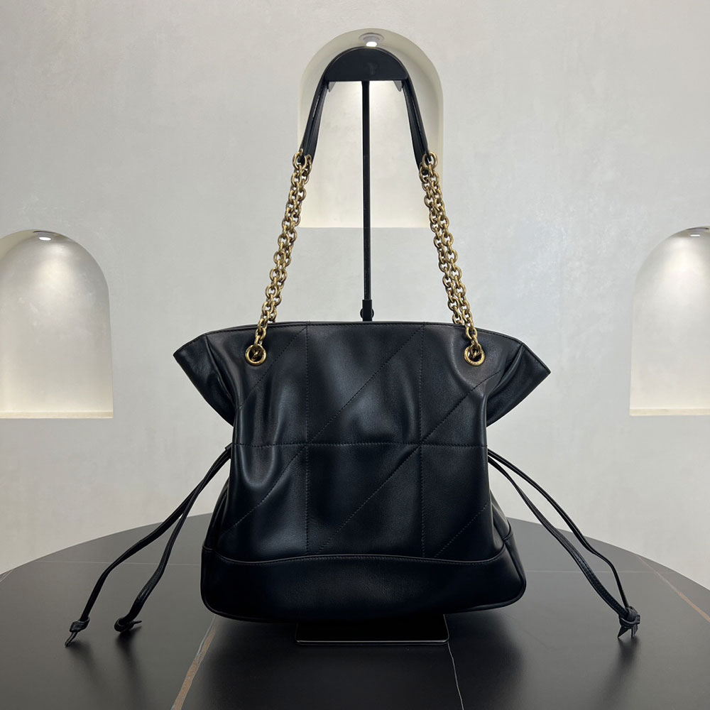 YSL Jamie Shopping Small In Lambskin in Black 833948 AAB32 1000: Image 2