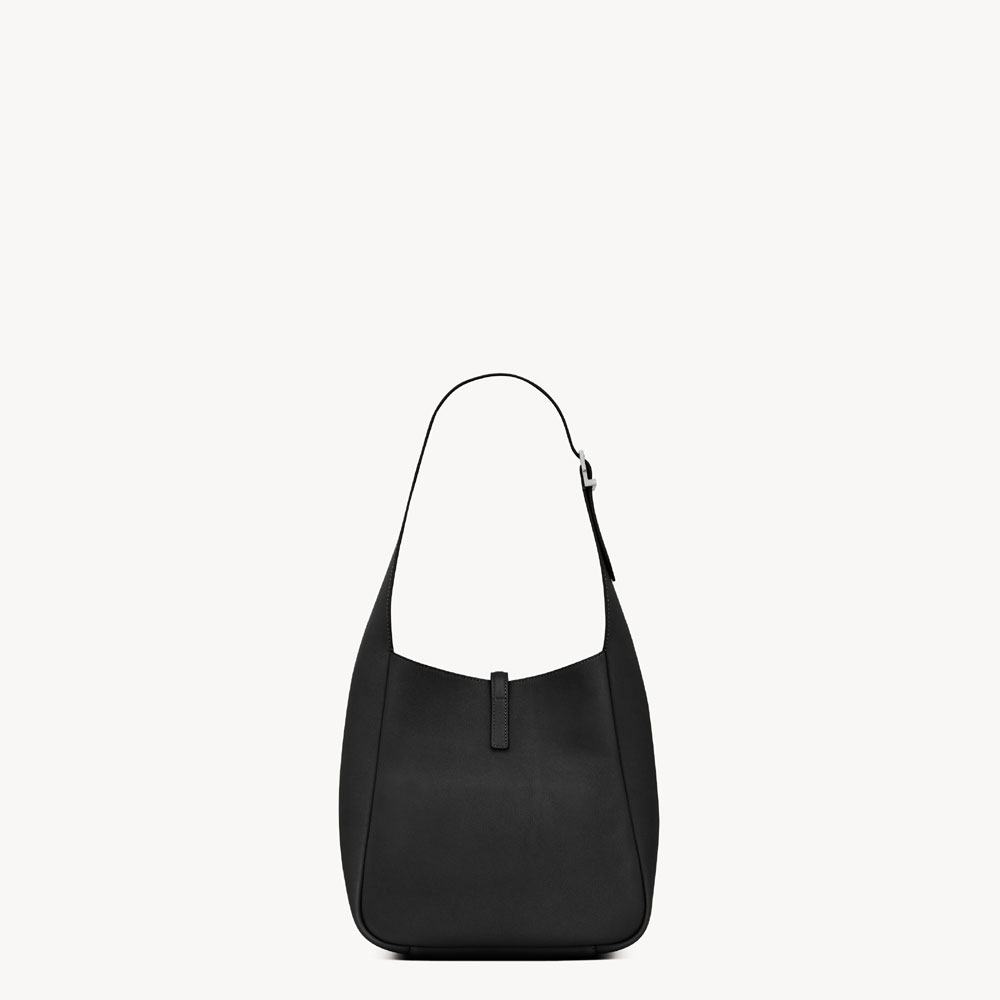 YSL Le 5 a 7 Supple Small In Grained Leather In Black 850533 AACQG 1000: Image 2