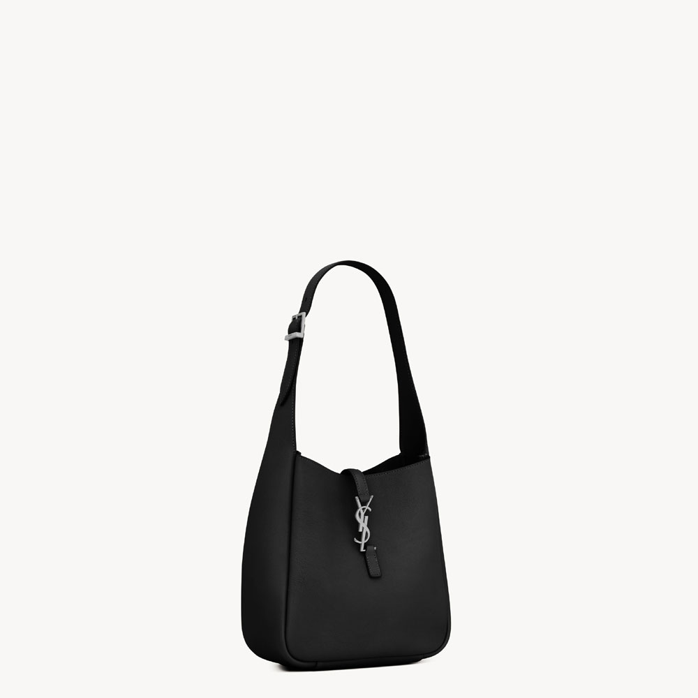 YSL Le 5 a 7 Supple Small In Grained Leather In Black 850533 AACQG 1000: Image 4