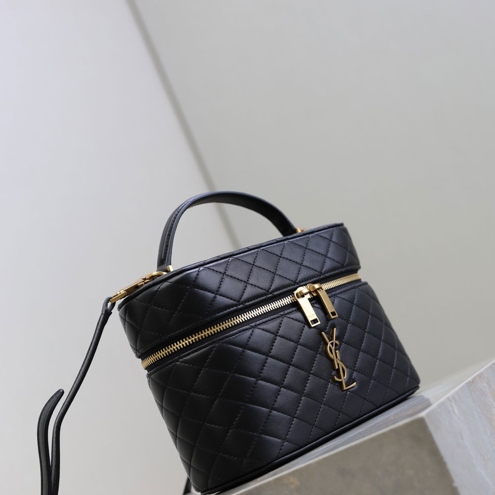 YSL Gaby Large Vanity Bag In Lambskin in Black 851572 1EL07 1000: Image 2