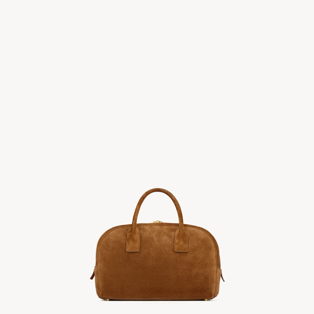 YSL Small Sac De Jour Boston In Suede In Brown 851694 1U80W 2916: Image 3