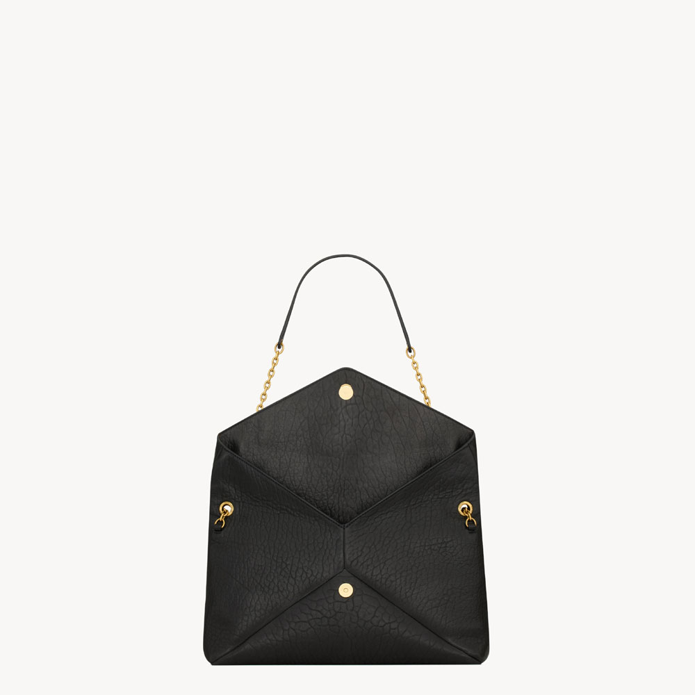 YSL Cassandre Pouch On Chain In Lambskin In Black 853610 AACYT 1000: Image 4