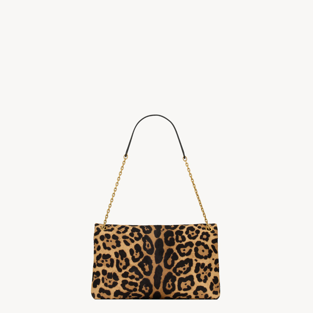 YSL Cassandre Pouch On Chain In Pony Hair Leather In Black 853610 AAFQT 2499: Image 2