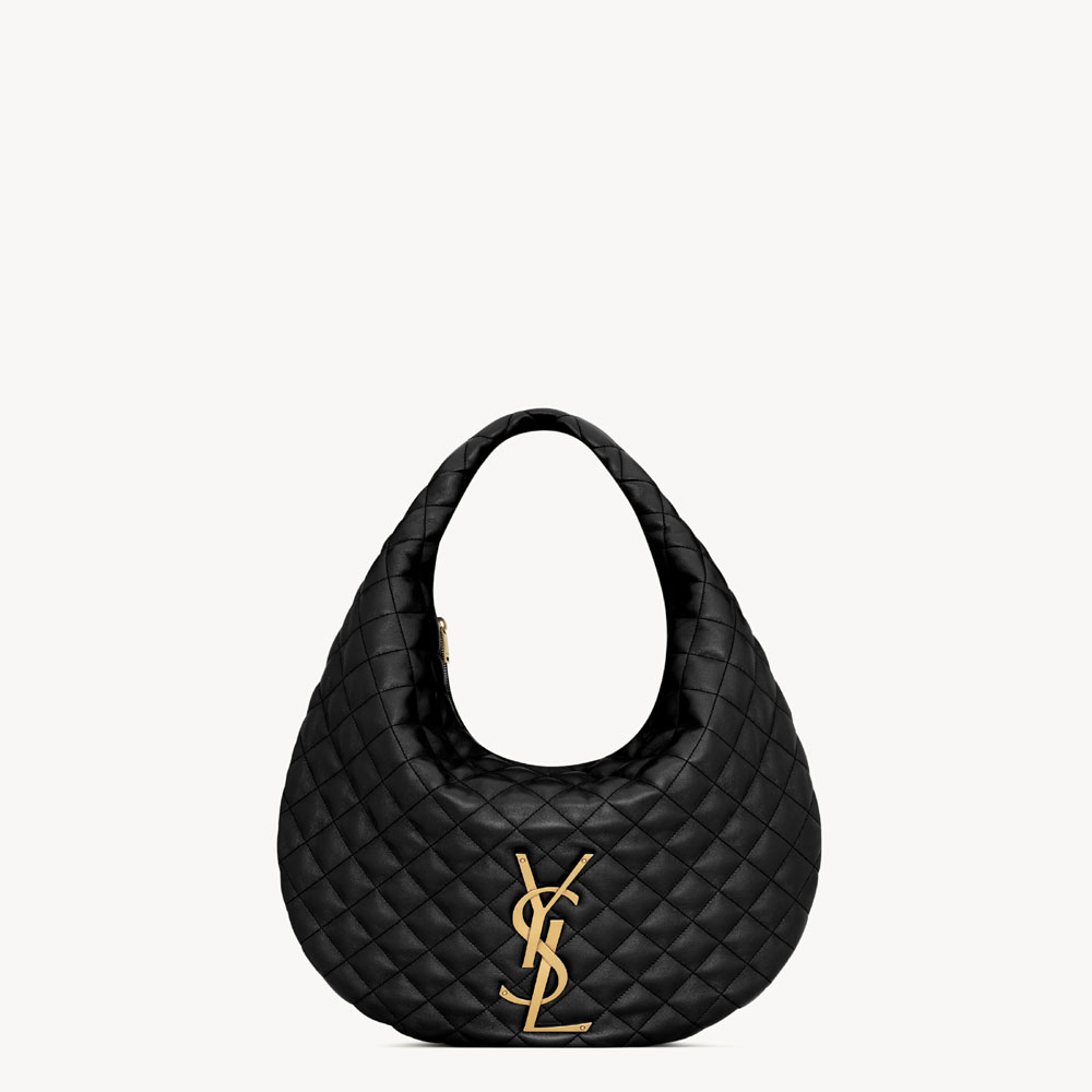 YSL Icare Hobo In Quilted Nappa In Black 858160 AAANG 1000: Image 1