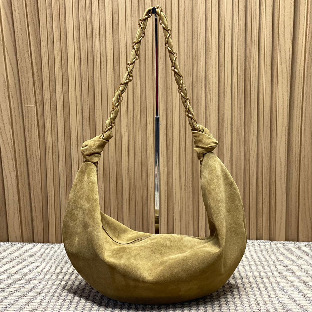 YSL Amalia Hobo In Suede 862210 1U80W 1632: Image 1