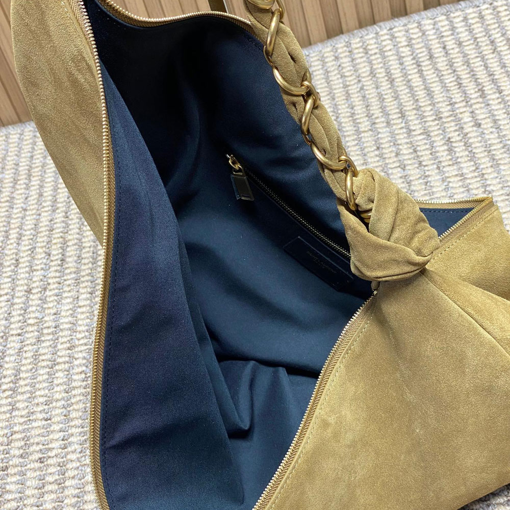 YSL Amalia Hobo In Suede 862210 1U80W 1632: Image 4