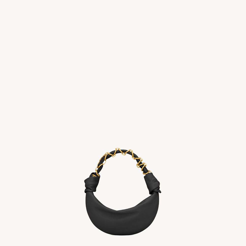 YSL Amalia Mini Hobo In Lambskin In Black 862558 AACX7 1000: Image 1