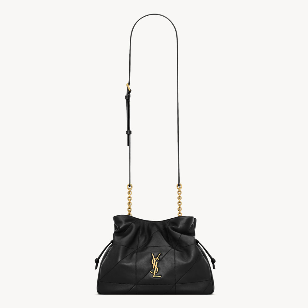YSL Jamie Shoulder Pouch In Lambskin In Black 862712 AAB32 1000: Image 1