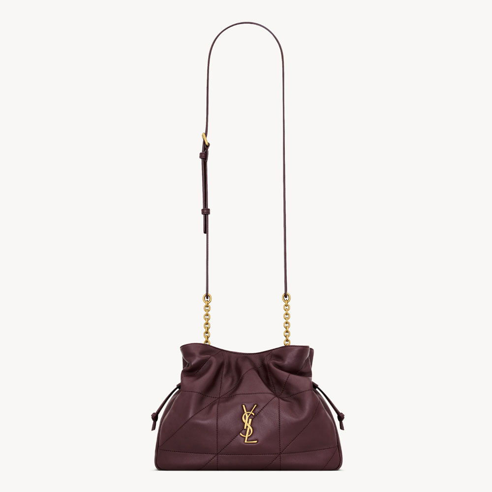 YSL Jamie Shoulder Pouch In Lambskin In Bordeaux 862712 AAB32 6195: Image 1