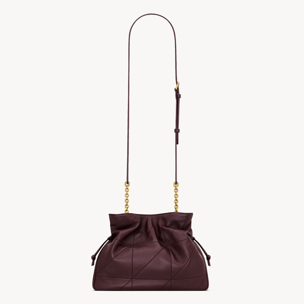 YSL Jamie Shoulder Pouch In Lambskin In Bordeaux 862712 AAB32 6195: Image 2