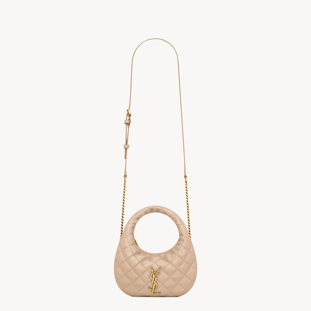 YSL Icarino Mini In Quilted Nappa In Beige 871329 AAANG 2721: Image 1
