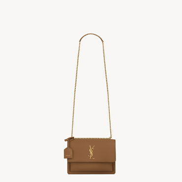 YSL Sunset Medium In Smooth Leather In Brown 442906 D420W 2536
