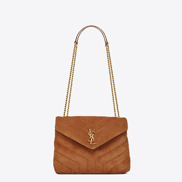 YSL Small Loulou In Quilted Suede 494699 1U8C7 7761