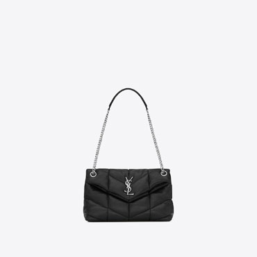 YSL LOULOU PUFFER Small Bag In Quilted Lambskin 577476 1EL00 1000