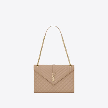 YSL Envelope Large Bag Grain De Poudre Embossed 600166 BOW91 2721