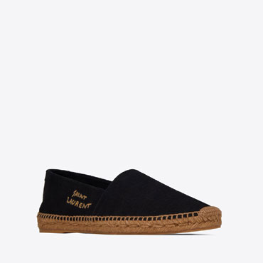 YSL Saint Laurent Embroidered Espadrilles 605956 1P210 1000