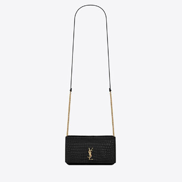 YSL Cassandre Phone Holder With Strap Crocodile 635095 DND1J 1000