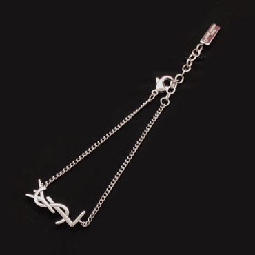 YSL Cassandra Charm Bracelet in Silver 635533 Y1500 8368
