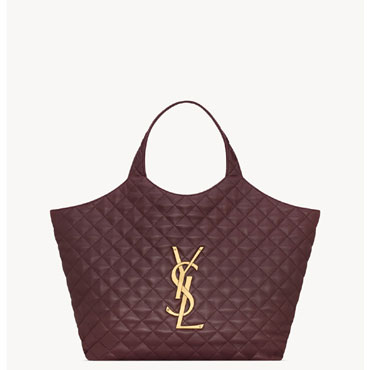 YSL Icare In Quilted Nappa in Burgundy 698651 AAANG 6195