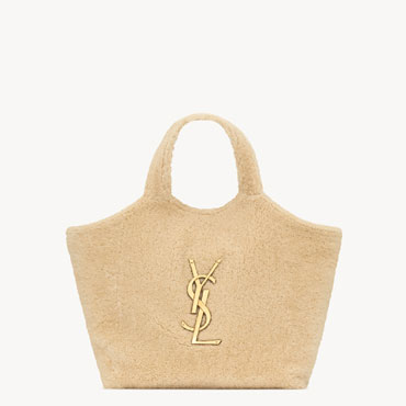 YSL Icare In Shearling In Beige 698651 AAFTG 2910