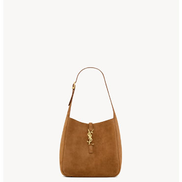 YSL Le 5 A 7 Supple Small In Suede in Brown 713938 1U80W 2916