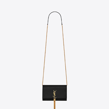 YSL Kate Chain Wallet With Tassel In Grain De Poudre 742833 BOW0J 1000