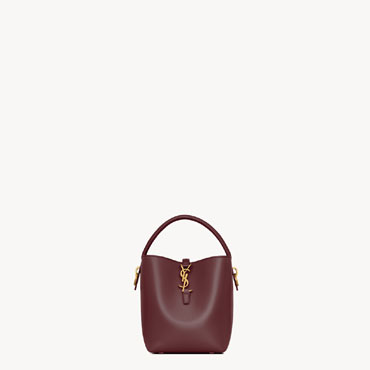 YSL Le 37 Small In Shiny Leather In Bordeaux 749036 2R20W 6195