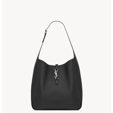 YSL Le 5 A 7 Supple Large In Grained Leather in Black 753837 AACQG 1000