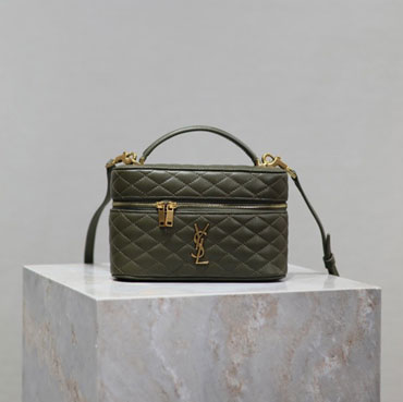 YSL Gaby Vanity Bag In Lambskin in Green 766731 1EL07 3189