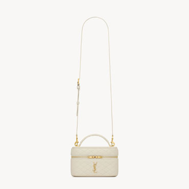 YSL Gaby Vanity Bag In Lambskin in Blanc Vintage 766731 1EL07 9207