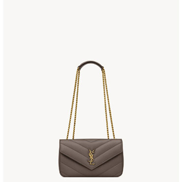 YSL Loulou Small In Matelasse Lambskin in Coffee 801437 AAEAX 1997