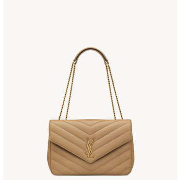 YSL Loulou Large In Matelasse Lambskin in Caramel 803541 AAEAX 2357