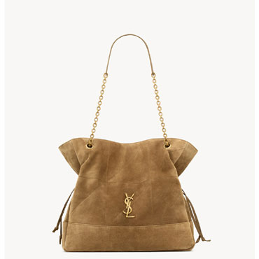 YSL Jamie Shopping In Suede in Brown 809824 1U8P7 3194