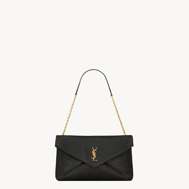 YSL Cassandre Pouch On Chain In Lambskin In Black 853610 AACYT 1000
