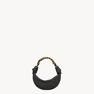 YSL Amalia Mini Hobo In Lambskin In Black 862558 AACX7 1000