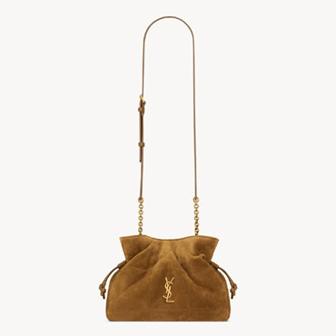 YSL Jamie Shoulder Pouch In Suede In Brown 862712 1U8P7 2916