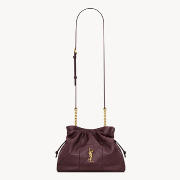 YSL Jamie Shoulder Pouch In Lambskin In Bordeaux 862712 AAB32 6195