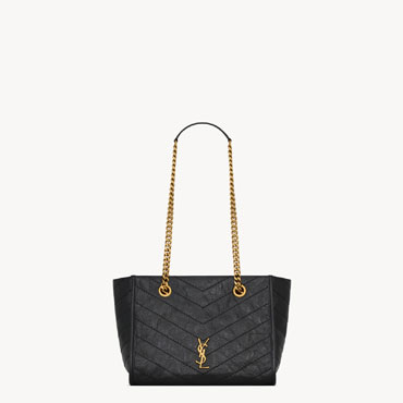 YSL Niki Small Shopping In Vintage Leather In Black 872680 0EN07 1000