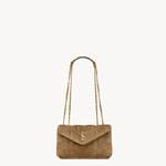 YSL Toy Puffer In Suede In Brown 759337 1U807 3194