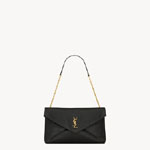 YSL Cassandre Pouch On Chain In Lambskin In Black 853610 AACYT 1000