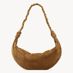 YSL Amalia Hobo In Suede In Brown 862210 1U80W 2916