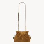 YSL Jamie Shoulder Pouch In Suede In Brown 862712 1U8P7 2916