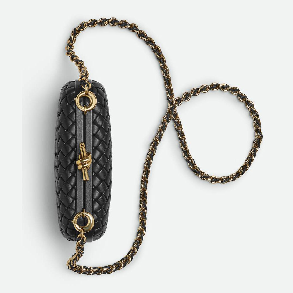 Bottega Veneta Knot Chain in Black 776662 V01D1 1019: Image 4