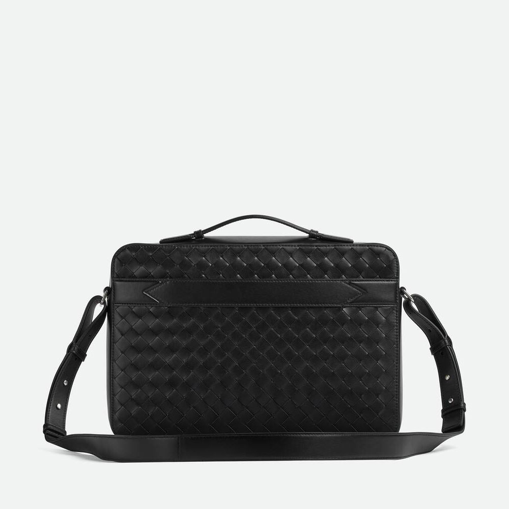 Bottega Veneta Getaway Slim Briefcase in Black 786662 V2HL1 8803: Image 4