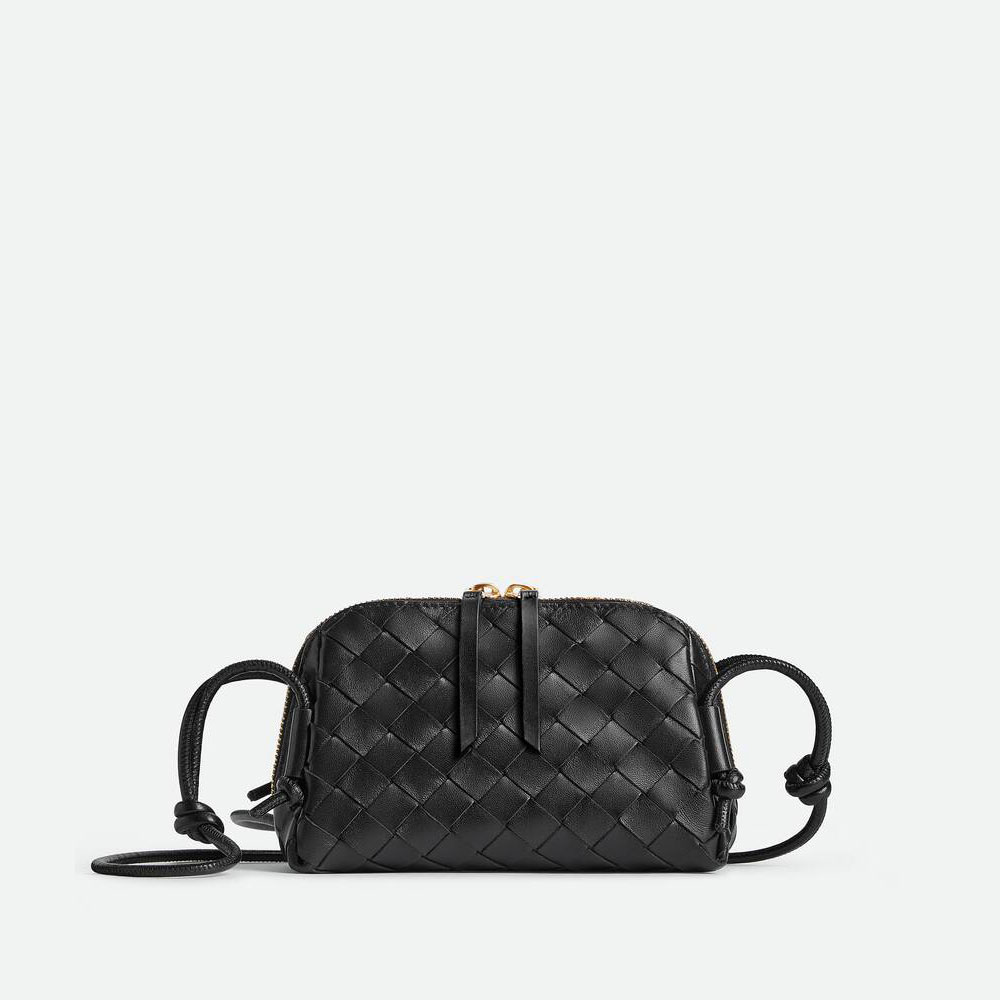 Bottega Veneta Concert Pouch in Black 794258 VCPP1 8425: Image 1