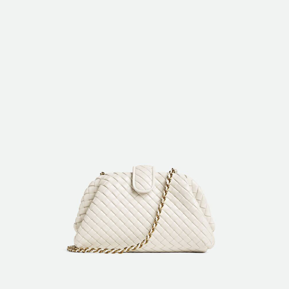 Bottega Veneta Small Lauren Bag 1980 in Chalk 804038 V4P61 9104: Image 1