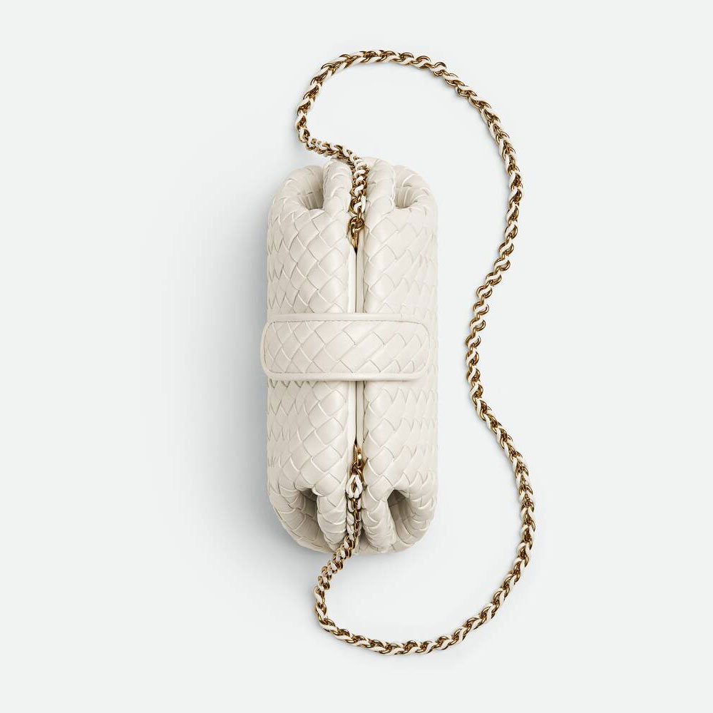 Bottega Veneta Small Lauren Bag 1980 in Chalk 804038 V4P61 9104: Image 2