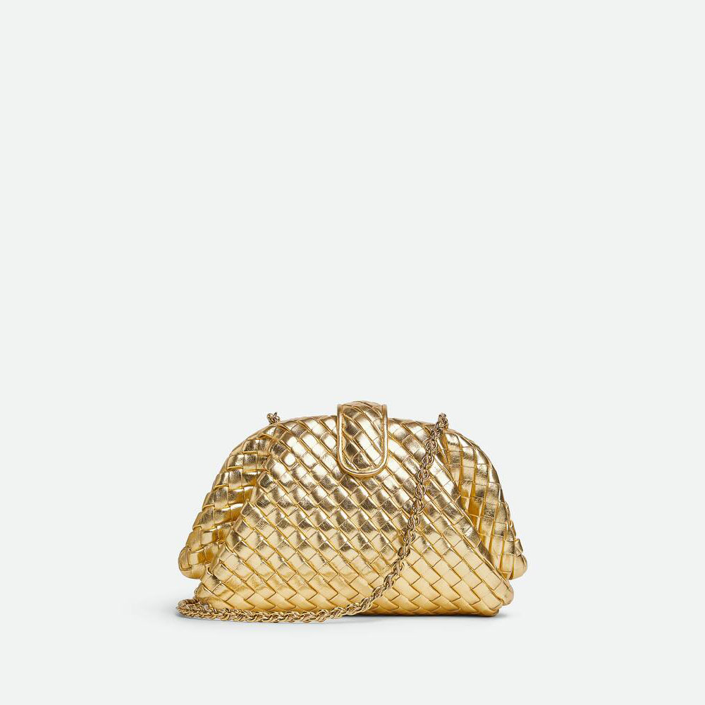 Bottega Veneta Small Lauren Bag 1980 in Gold 805018 V4P41 8922: Image 1