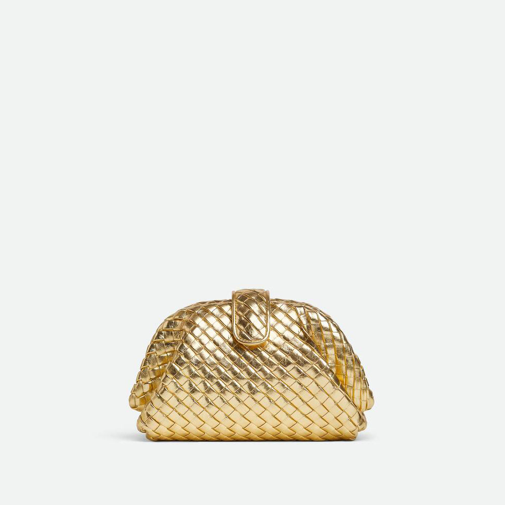 Bottega Veneta Small Lauren Bag 1980 in Gold 805018 V4P41 8922: Image 4